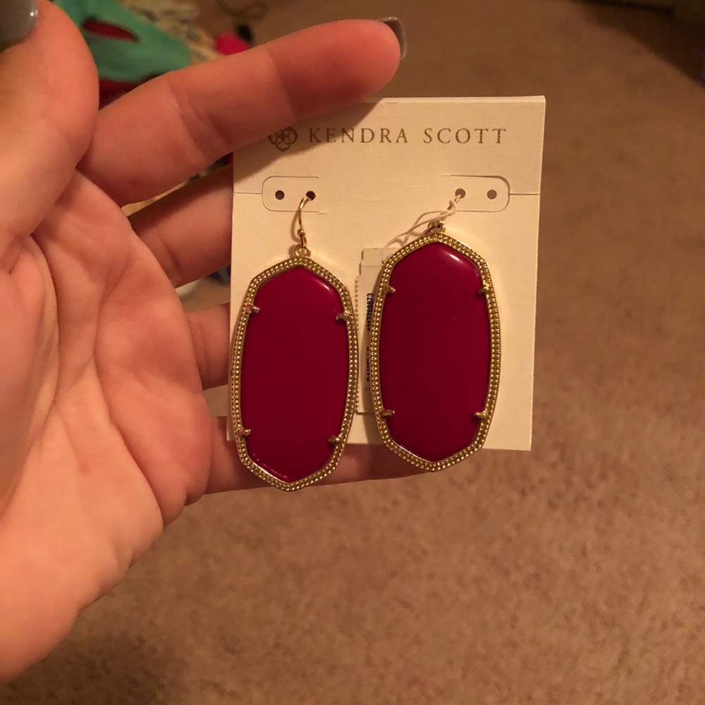 Kendra Scott red earrings